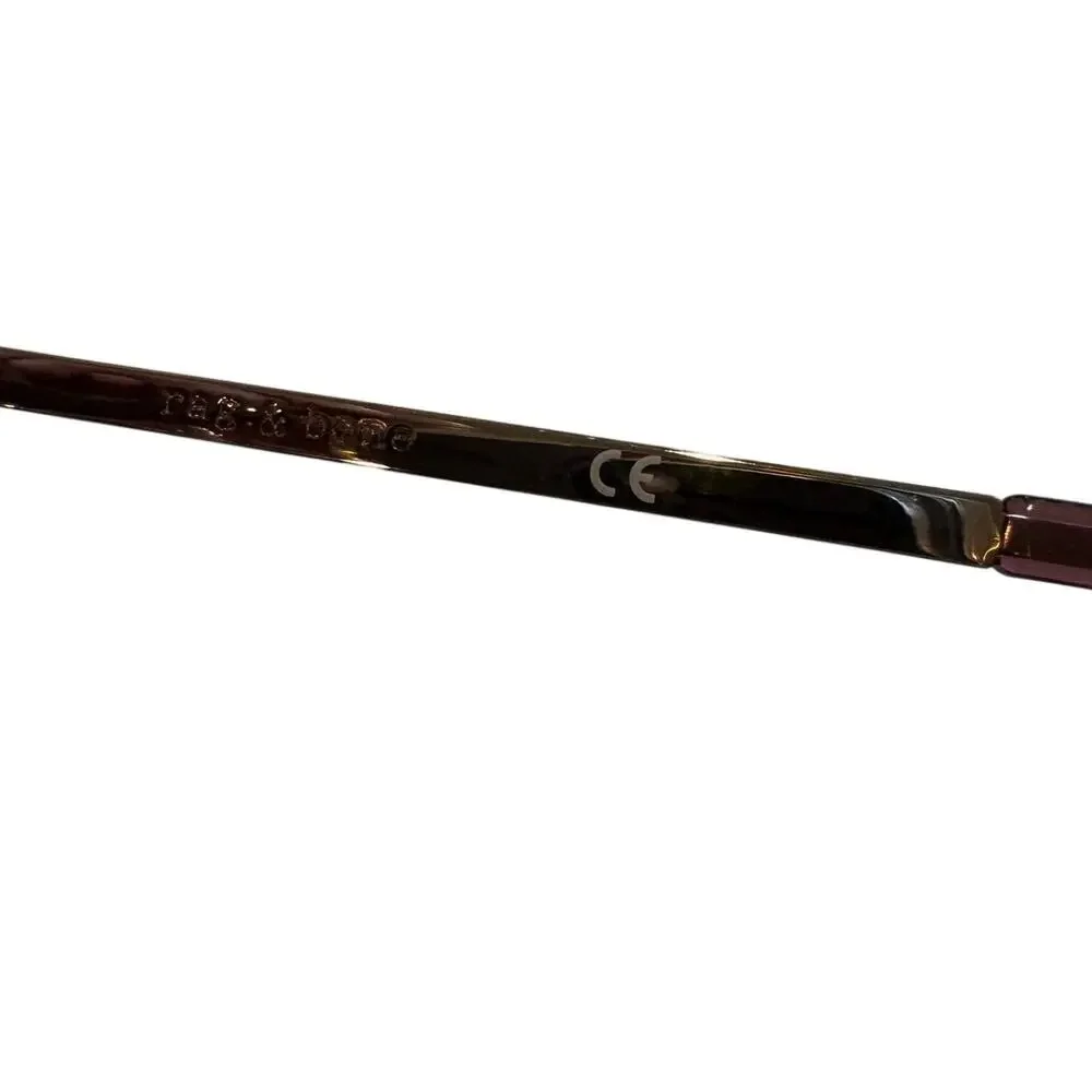 NEW Rag & Bone Rnb 3019 AU red and gold glasses